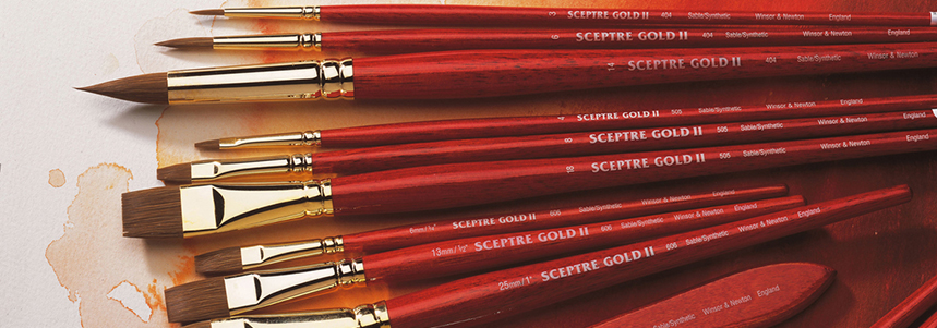 Introducing the Sceptre Gold II Watercolour Brush range