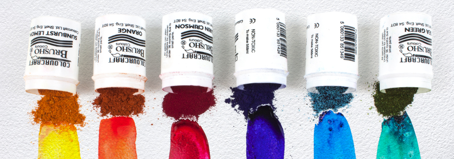 Brusho Crystal Colours - Crystalline powder that transforms into vibrant watercolour