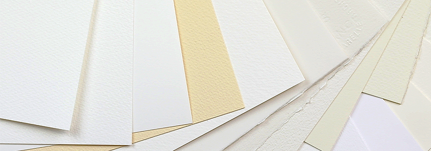 A selection of Watercolour Paper from the Mini Starter Pack
