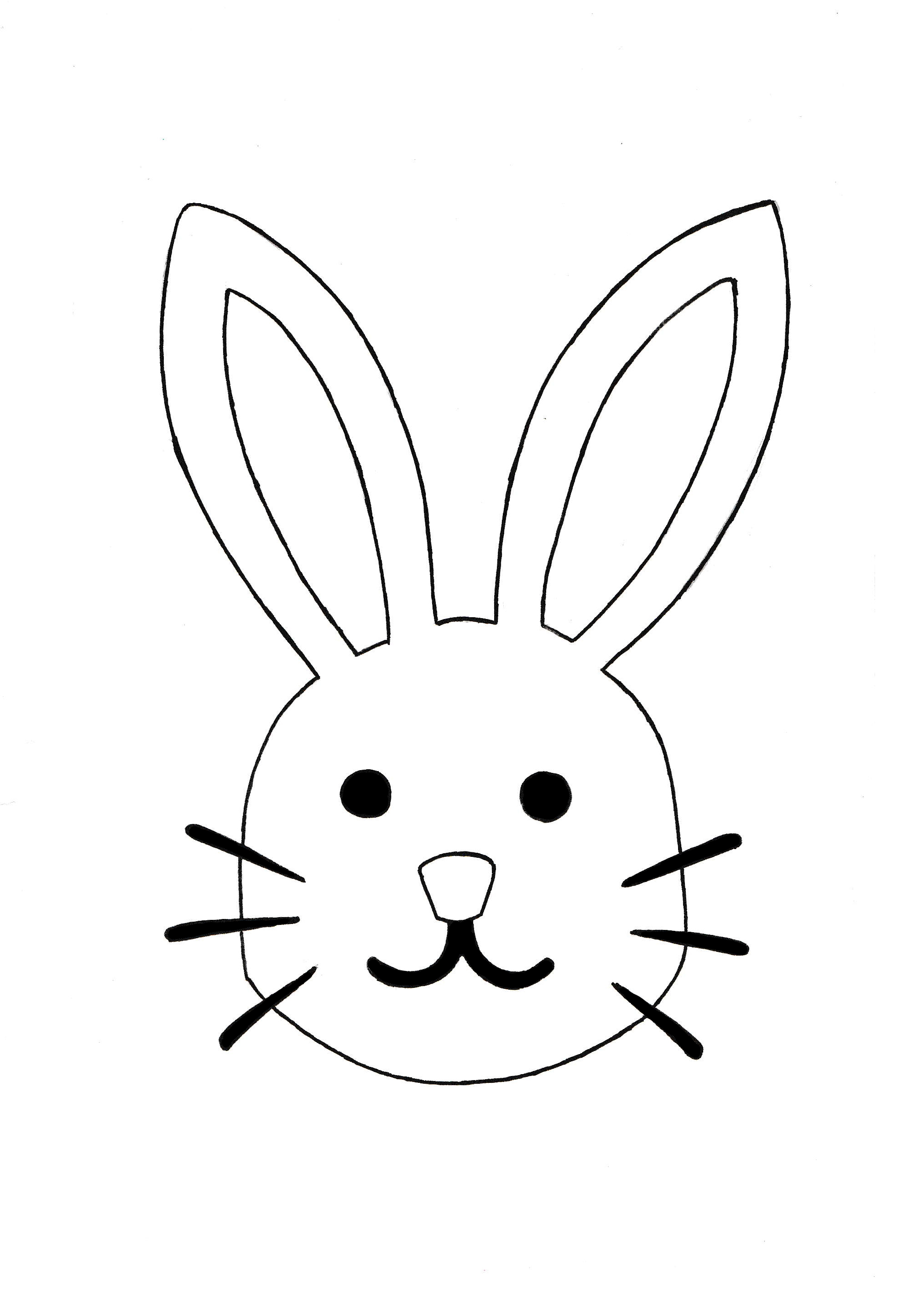 Free Printable Bunny Face Template