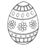 Easter egg stencil 4