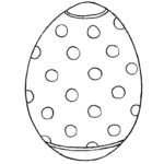 Easter egg stencil 3