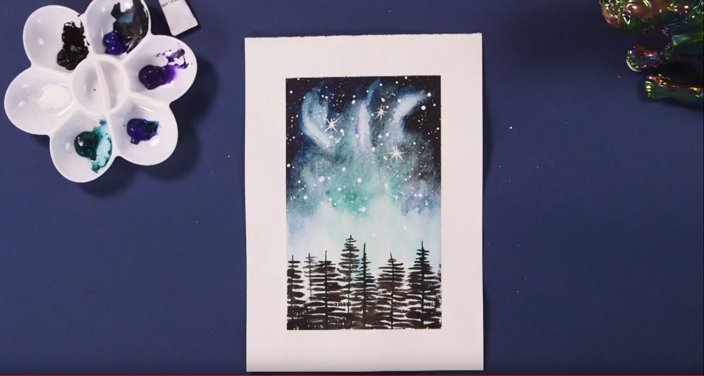 How to Paint a Watercolour Galaxy