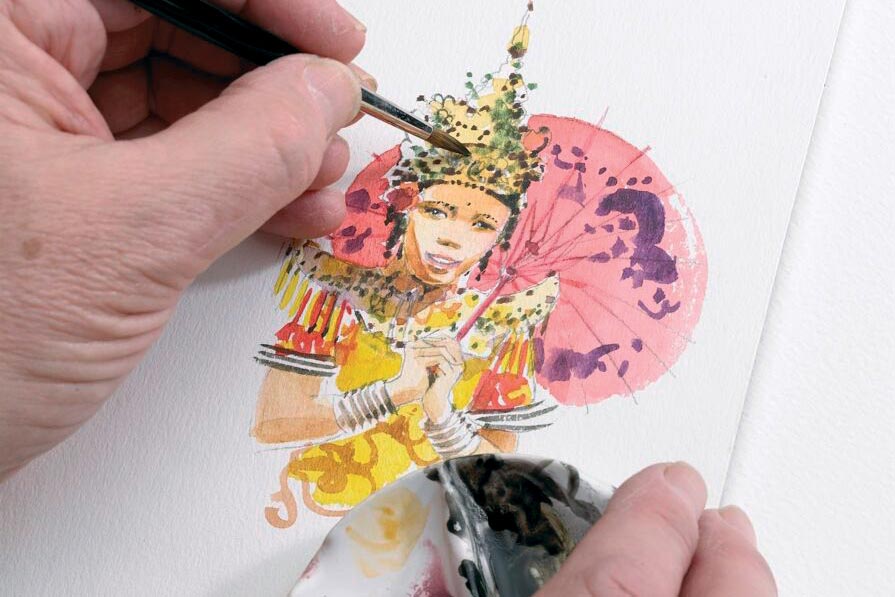 Series 7 Kolinsky Sable Brush Painting