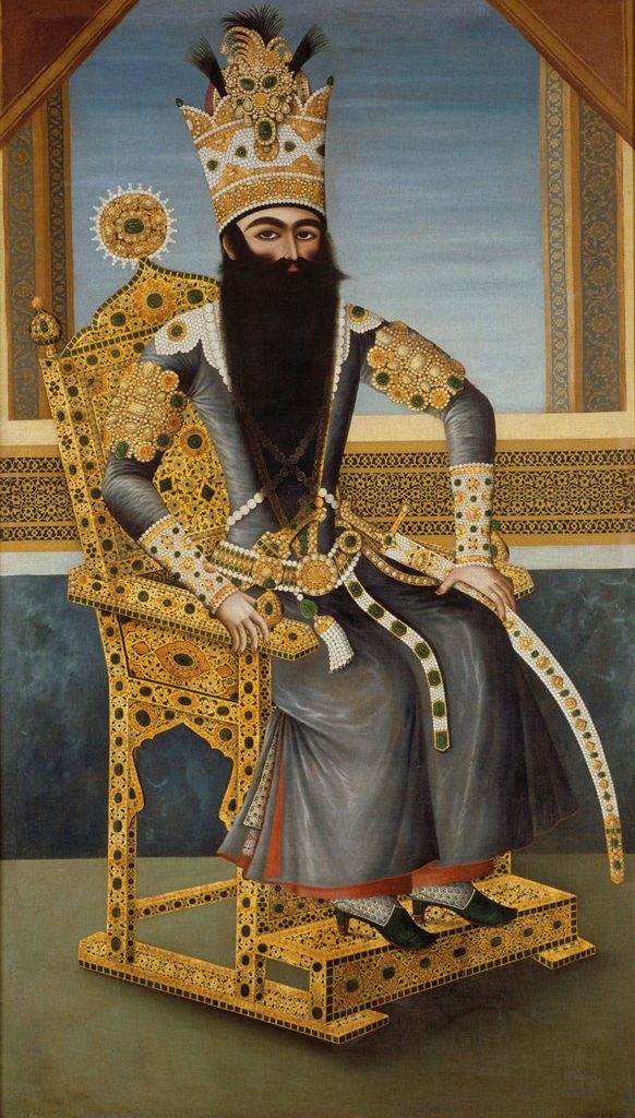 Fath ‘Ali Shah on his throne