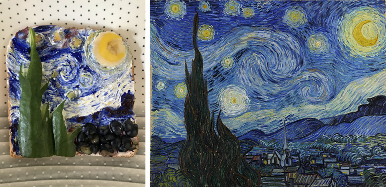 Twitter Users Recreate Famous Artwork as a Sandwich | Ken Bromley Art