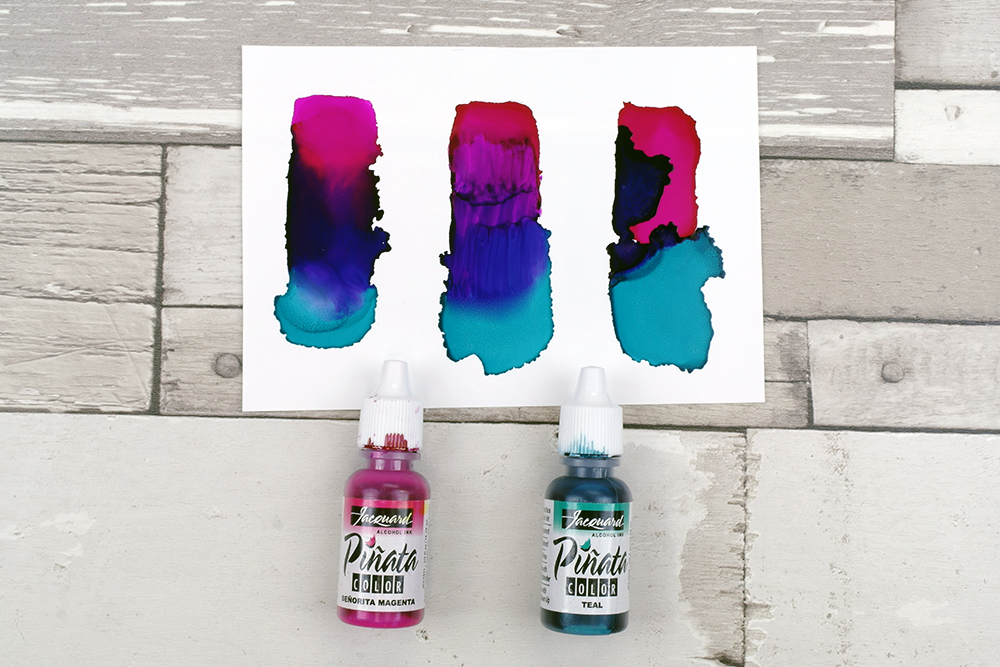 Mixing and blending Pinata Alcohol Inks