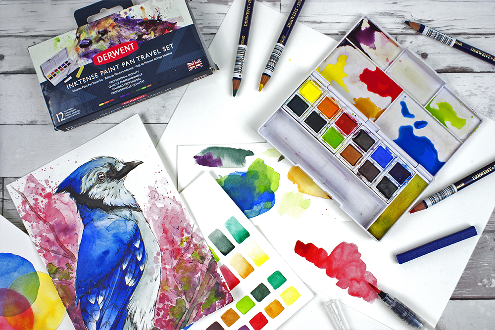 Derwent Inktense Paint Pan Travel Set