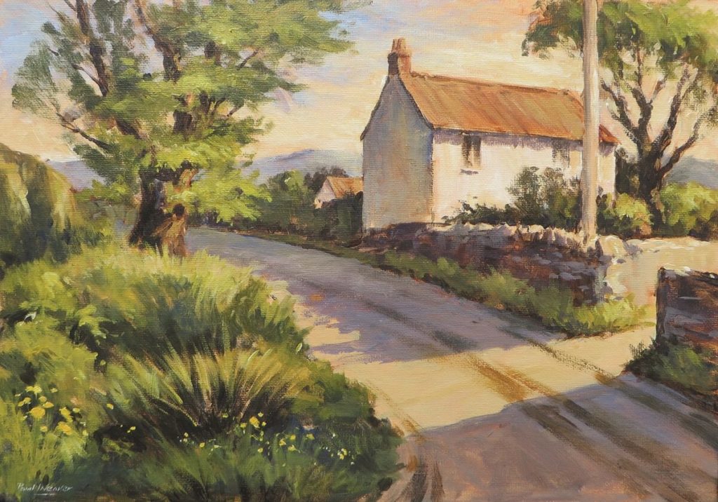 Tutorial: Painting a spring landscape with early morning shadows