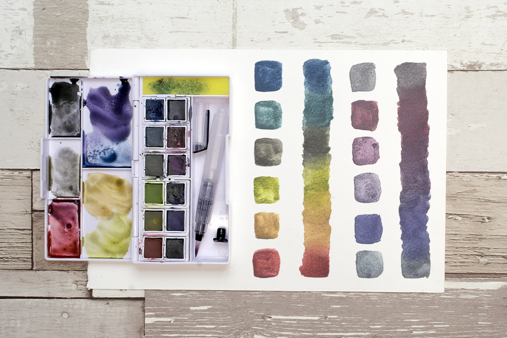 Graphitint Paint Pan Set by Derwent // Unboxing & Swatching 🎨 