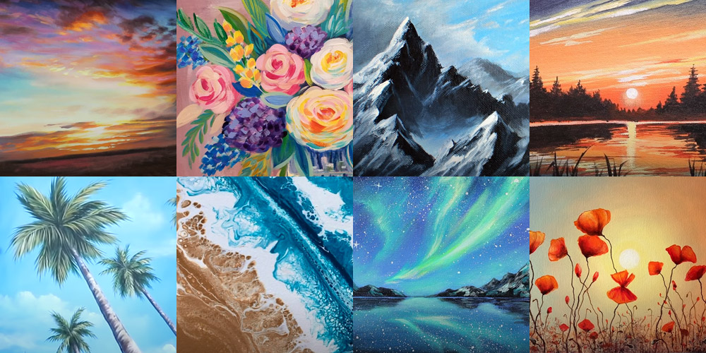 Acrylic Painting Ideas – 28 Curated Video Demonstrations & Tutorials