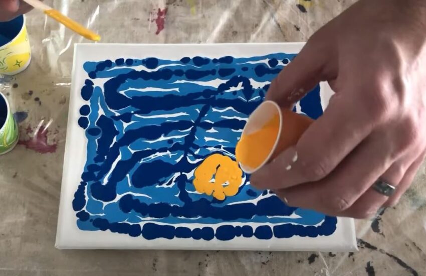 acrylic pouring