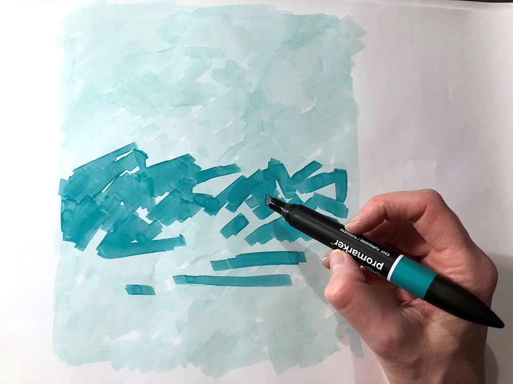 Using ProMarkers for Fine Art Paint Effects