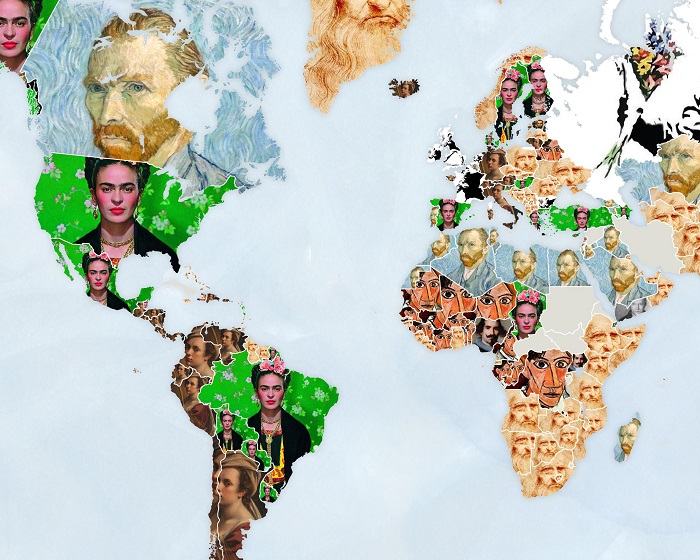 The most Googled artist in every country in the world