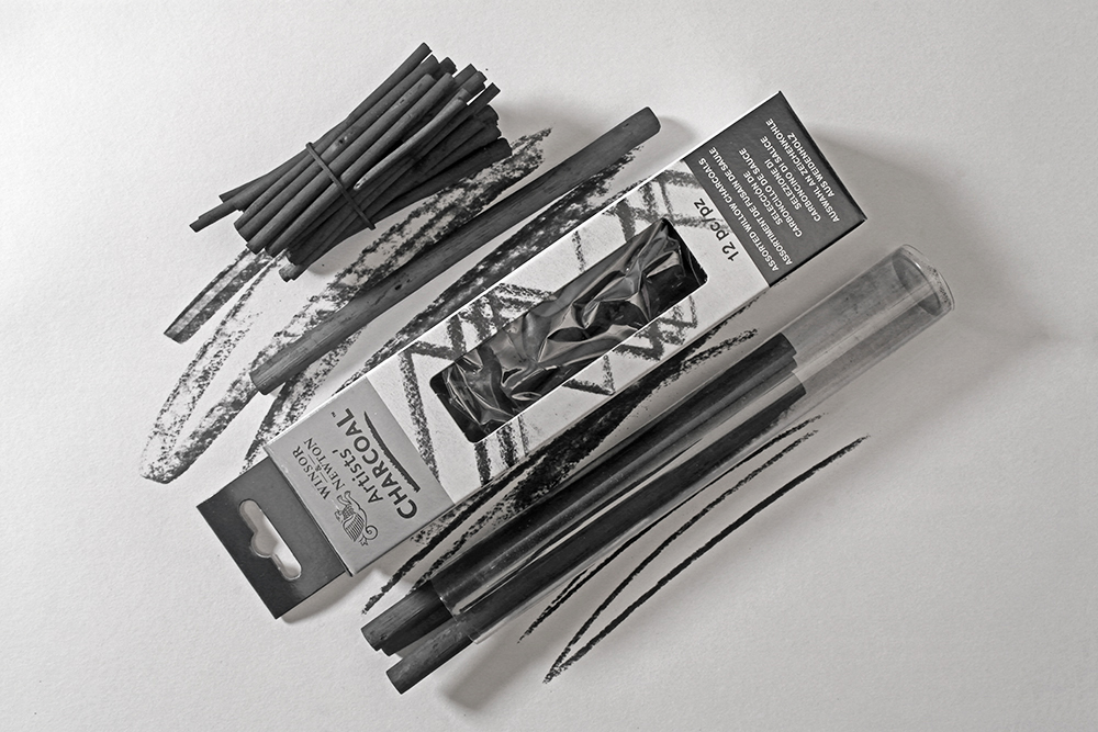 Winsor & Newton Willow Charcoal and Caran d'Ache Natural Charcoal