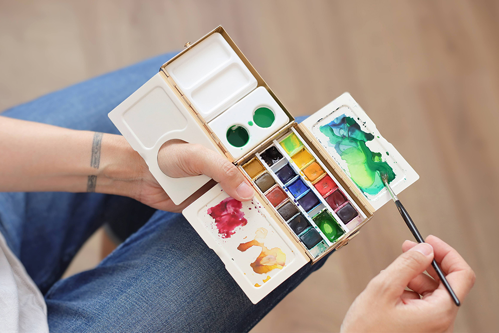 Watercolor Palette Travel Palette Paint Palette Gouache Palette Watercolor  Tin Portable Palette 