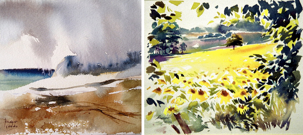 Expressive Watercolour Paintings by Bridget Woods