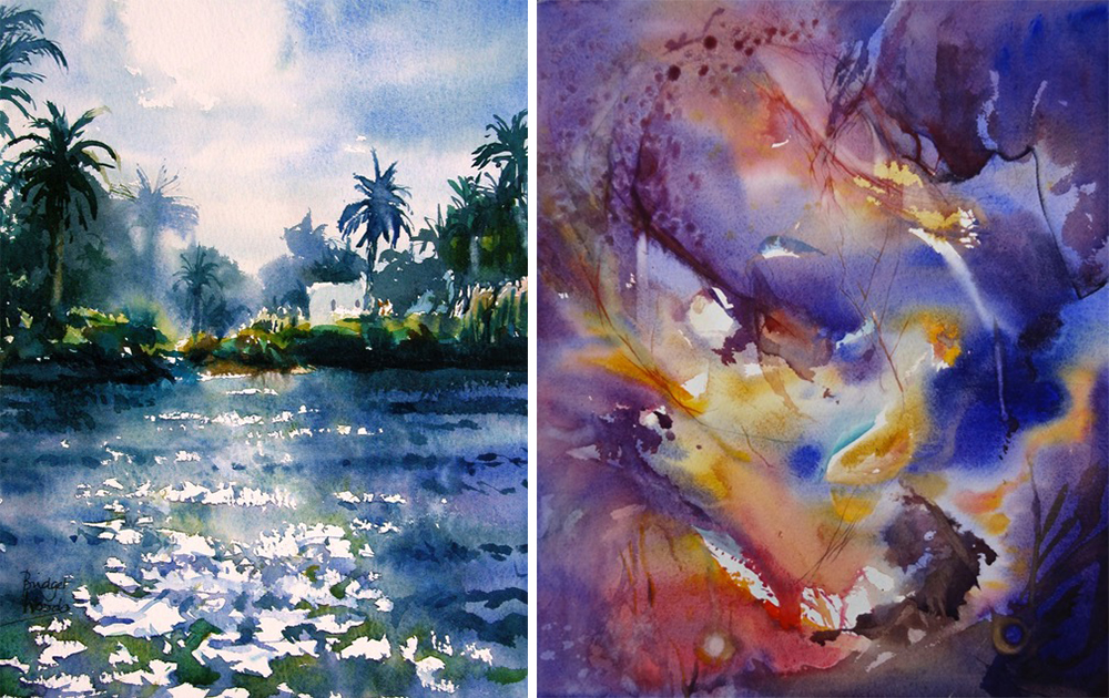 Expressive Watercolour Paintings by Bridget Woods