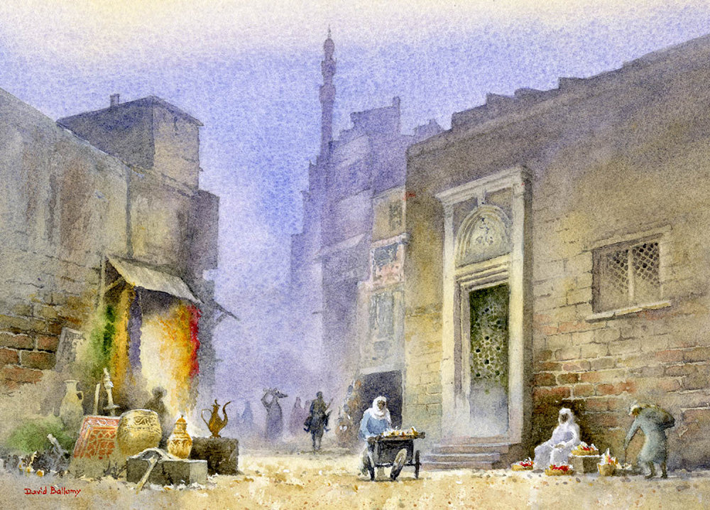 Cairo Street At Dusk