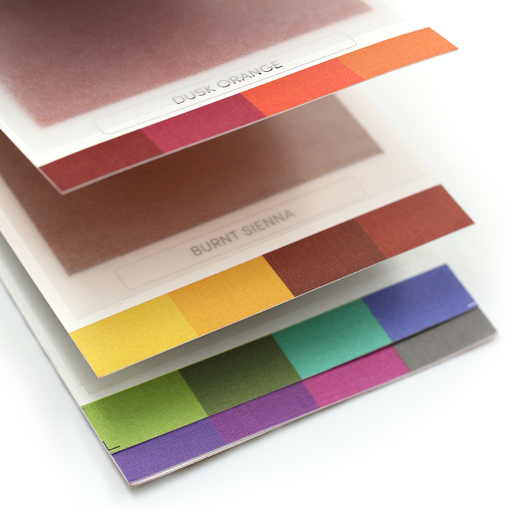 Close up image of the coloursheets 