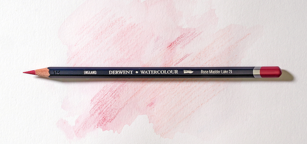 Derwent Watercolour Wax Based Watercolour Pencil on a colourful background