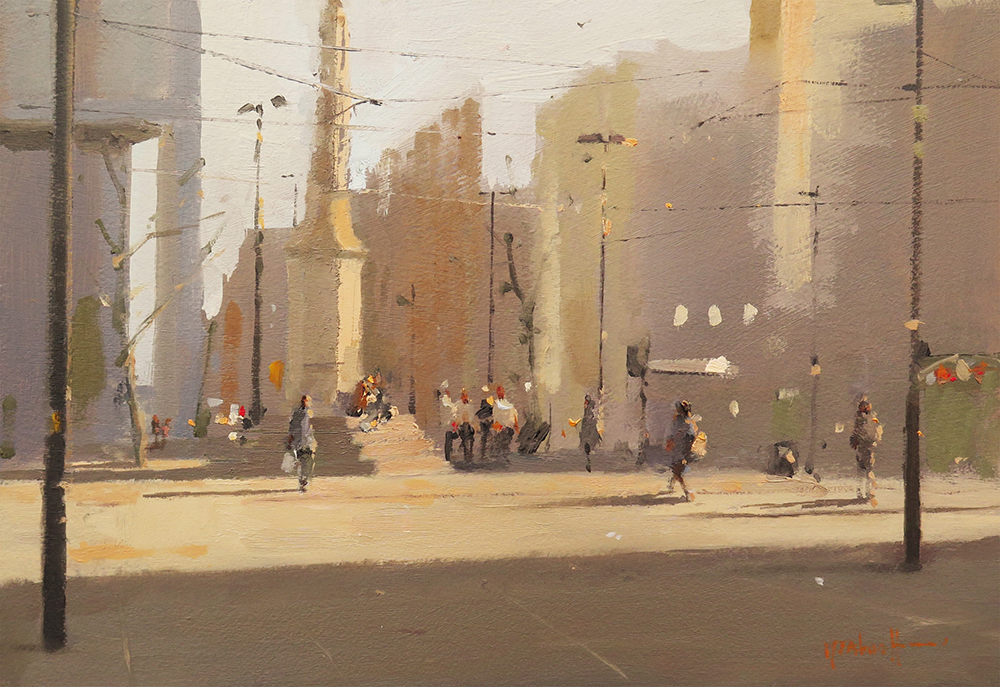 Michael J Ashcroft - Bathed In Sunshine, St Peter's Square, Manchester