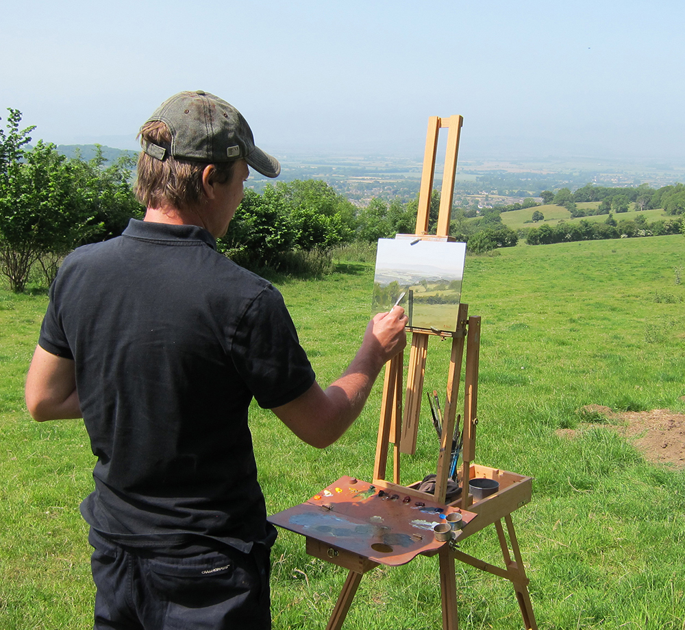 Michael painting' A Summer's Day'