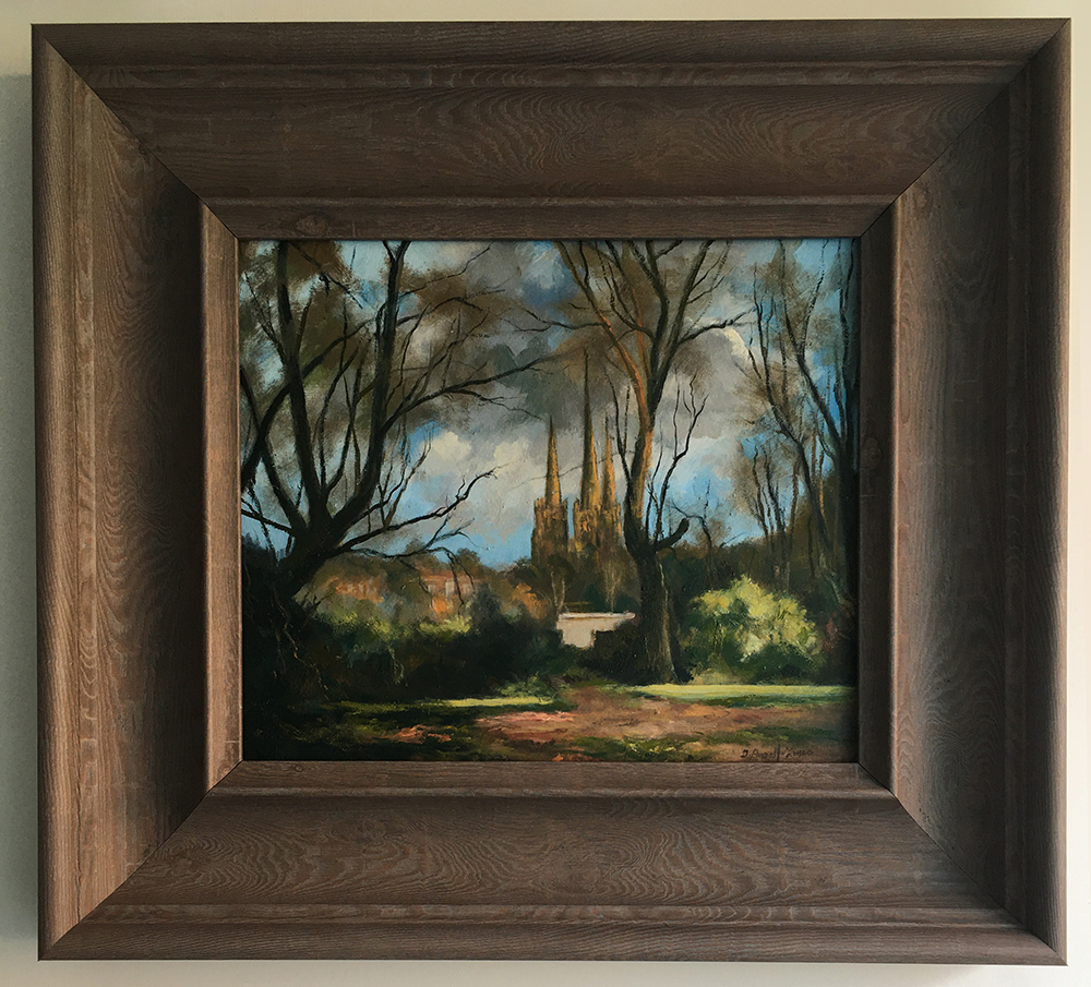 Derek Powell-Jones - Lichfield Cathedral from Beacon Park