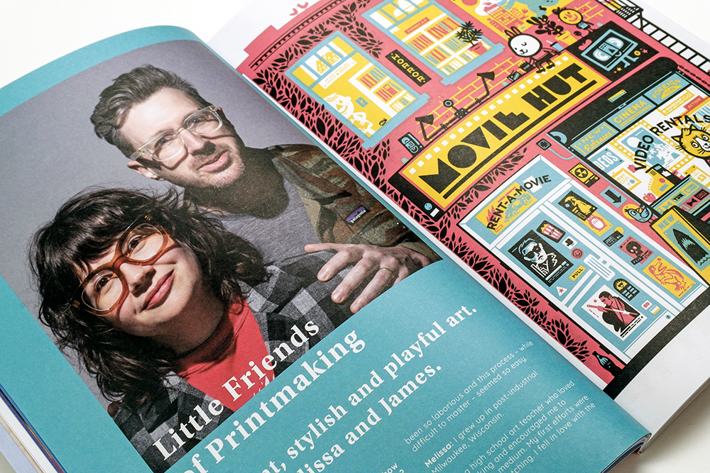 An artists interview printed in the Artful Let's Learn Screen Printing Magazine