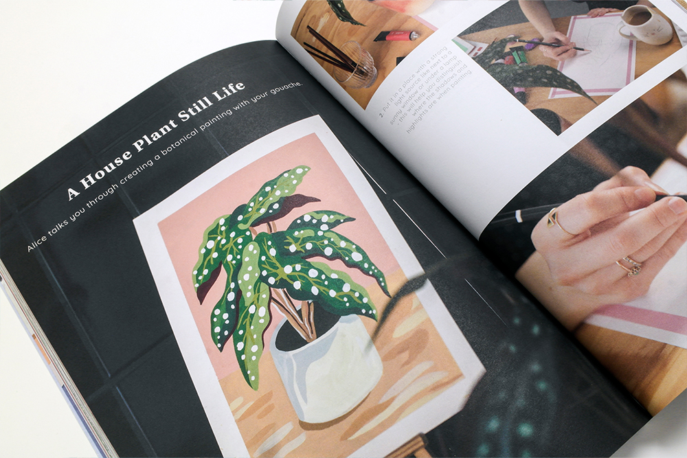 Artful Let's Learn Gouache Magazine Tutorial