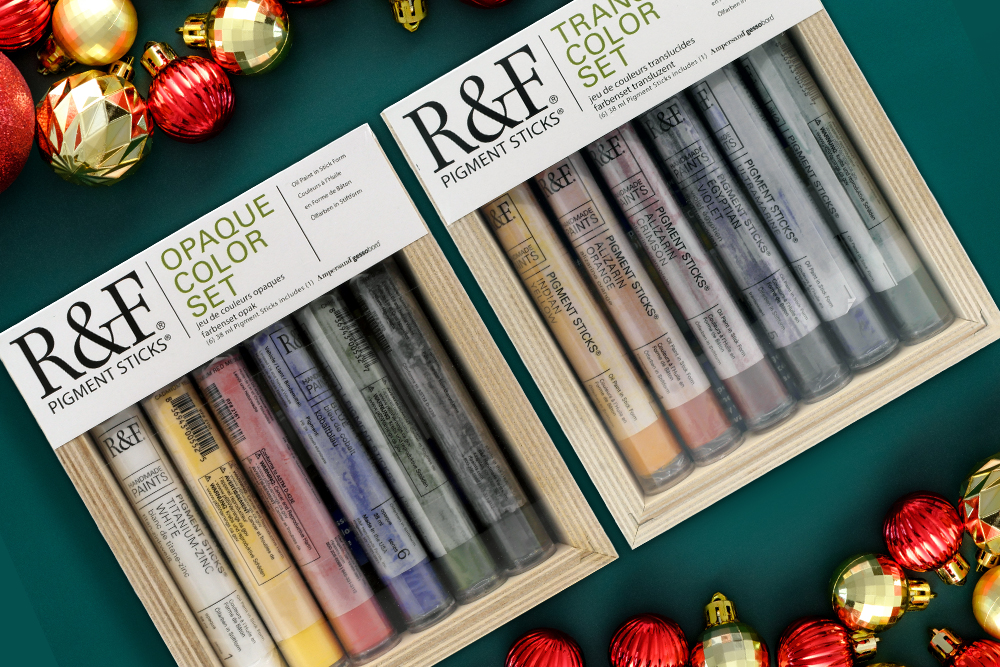 R&F Pigment Stick Sets on Christmas Background RF2930 RF2960