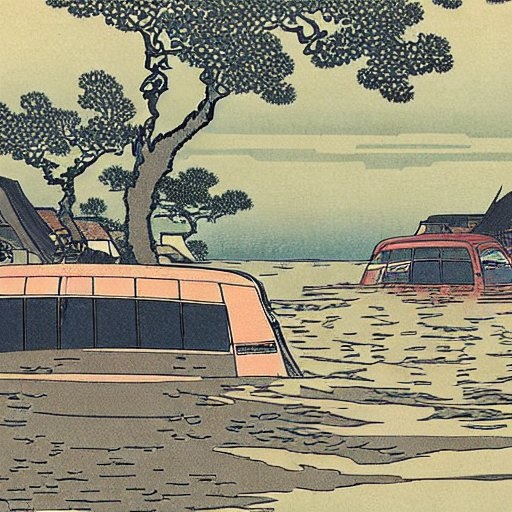 cars-in-flooded-village-hokusai