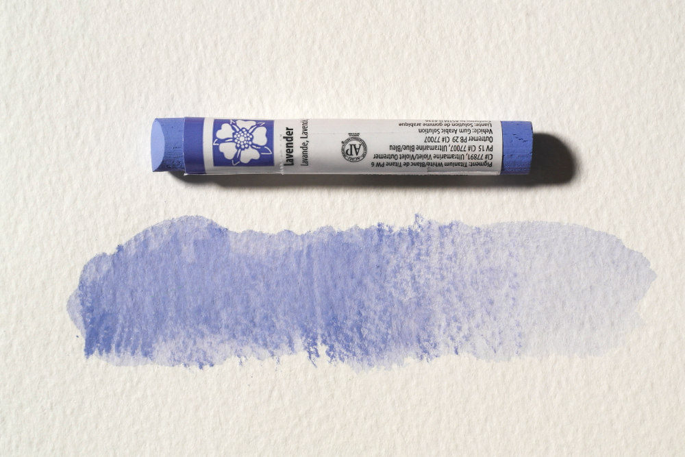 Daniel Smith Extra Fine Watercolour Stick Lavender with painted swatch 284670052