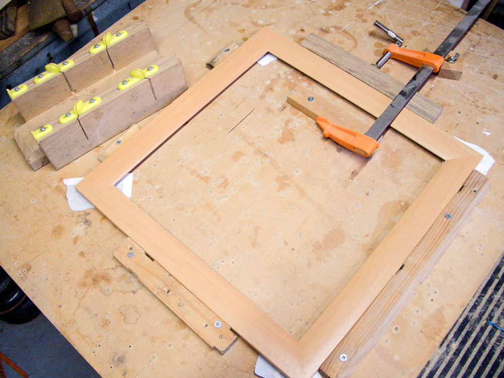photo of re-sizing a frame