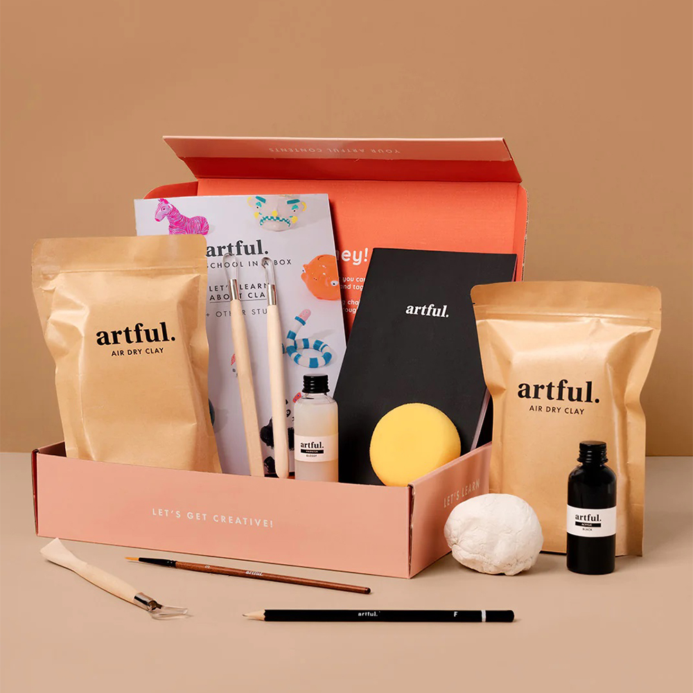 Artful Lets Learn Clay Sculpture Starter Box Materials