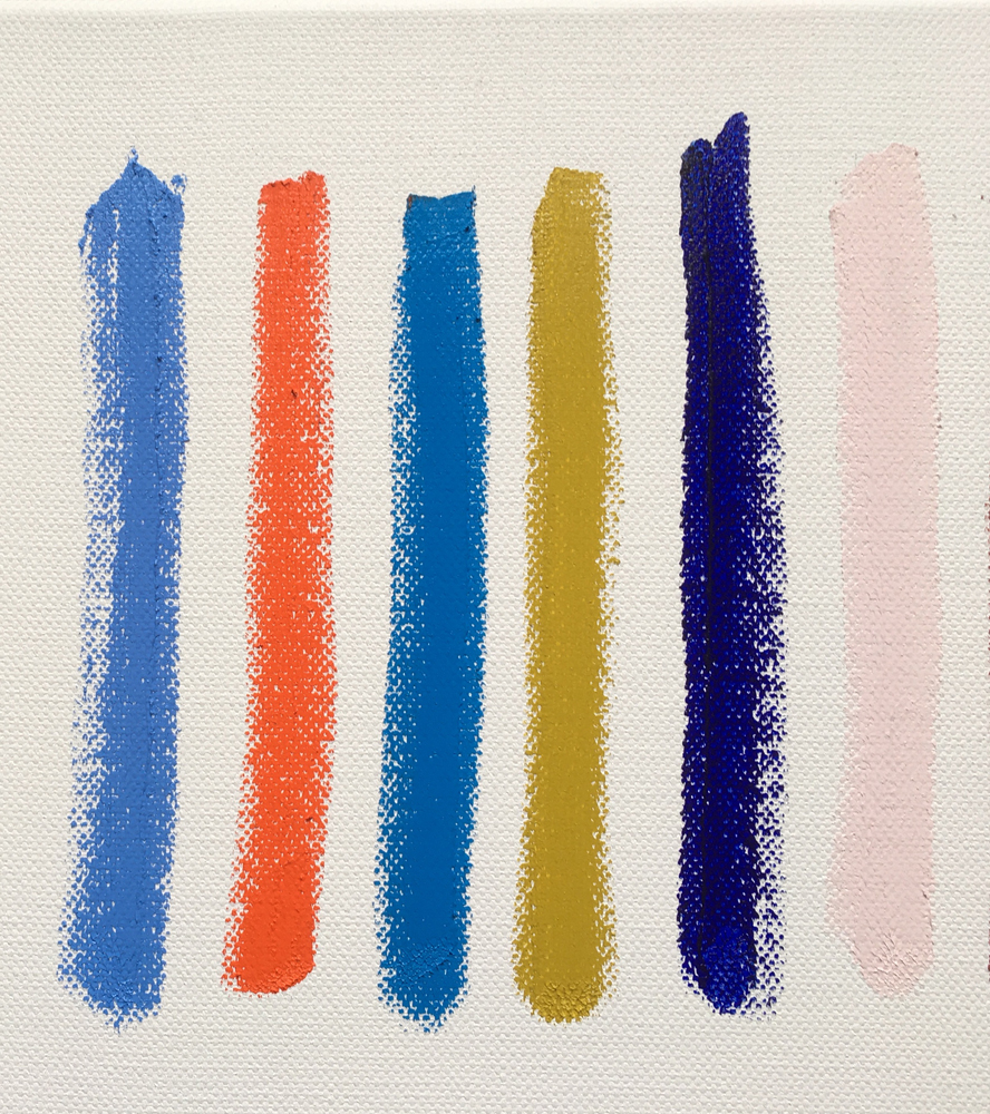 Image of R&F Pigment Sticks swatched onto canvas