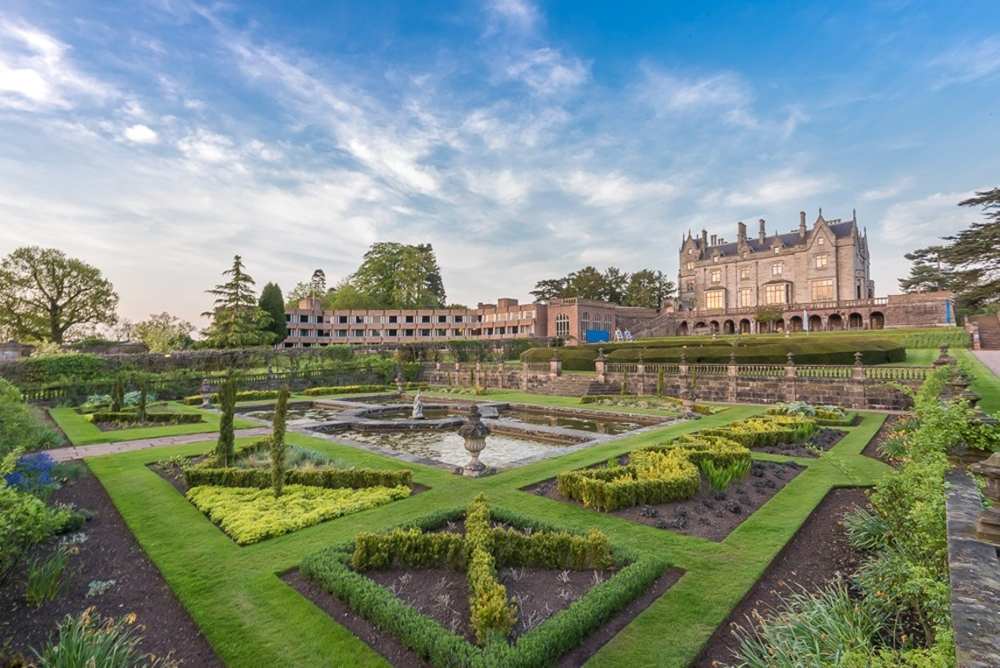 View over Lilleshall Hall