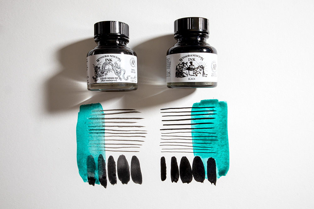 Image of two types of Indian Ink