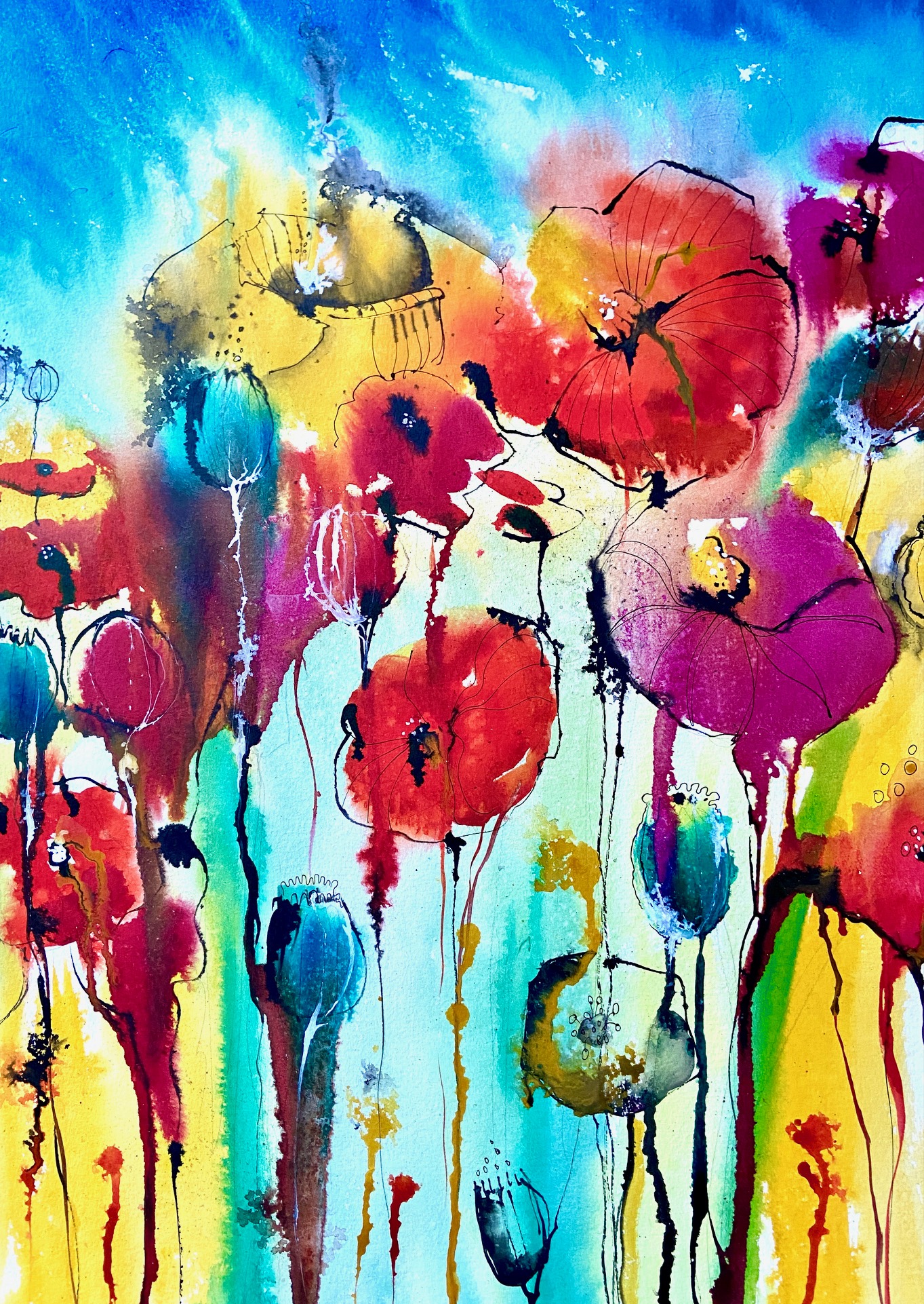 Create A Colourful Ink Painting Tutorial