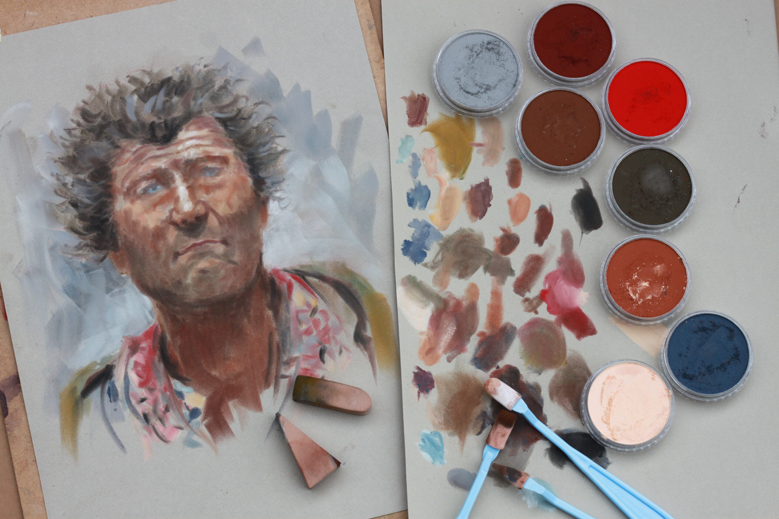 Painting A Portrait With PanPastels Tutorial
