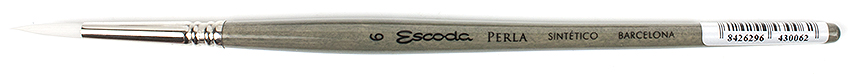 Escoda Perla White Toray Round Synthetic Watercolour Brush