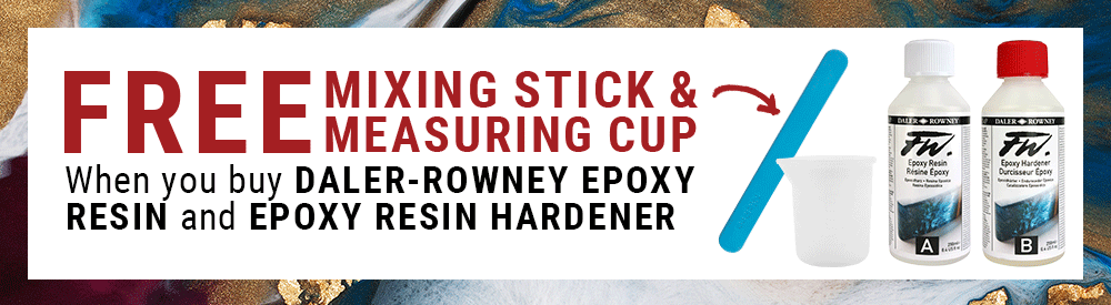 FREE Mixing Stick & Measuring Cup when you buy Daler-Rowney Epoxy Resin and Epoxy Resin Hardener
