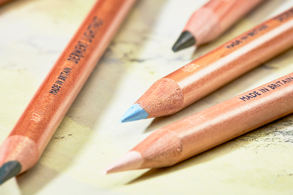Derwent Lightfast Coloured Pencils Close up