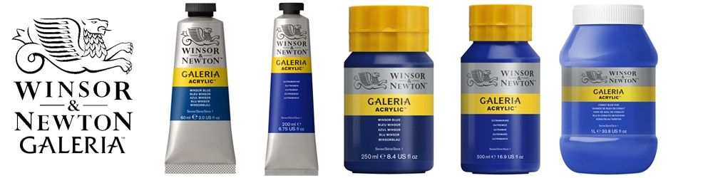 Winsor & Newton Galeria Acrylic Paint range of sizes