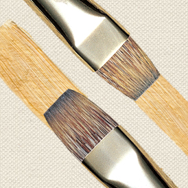 Oil Brush Shapes Long Flat and Short Flat Bright