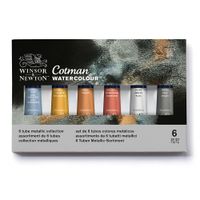 Winsor & Newton Cotman Watercolour Metallic 6 x 8ml Set