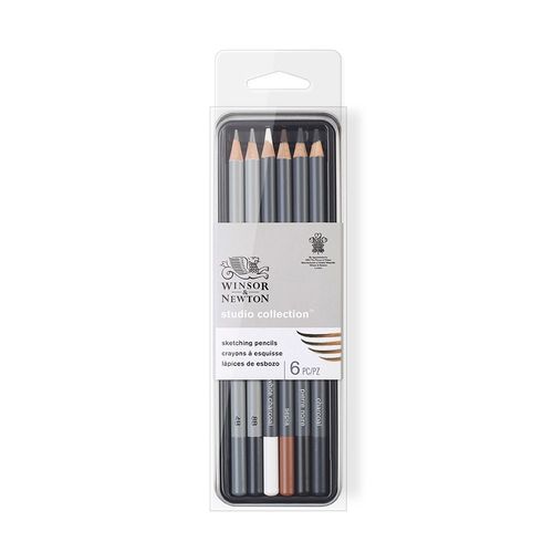 Image of Winsor & Newton Studio Collection Sketching Pencil Set of 6