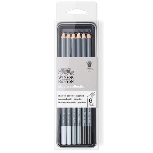 Image of Winsor & Newton Studio Collection Charcoal Pencil Set of 6