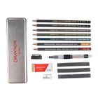 Thumbnail 2 of Caran d'Ache Graphite Line Water Soluble Pencils Tin Set