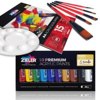 Zieler Acrylic Paint Starter Bundle